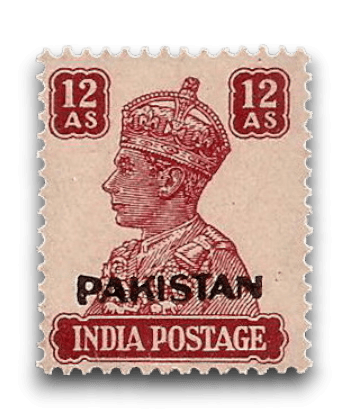 King George VI Definitives Indian Stamps Overprinted