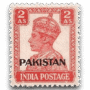 King George VI Definitives Indian Stamps Overprinted