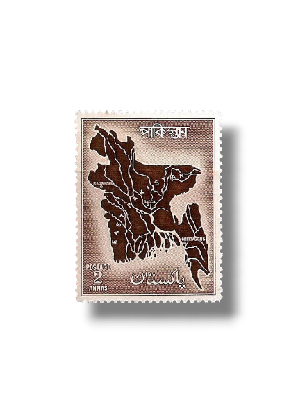 1956 PK85 Map of East Pakistan