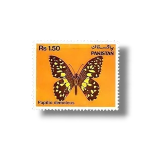 1983 PK594 Butterflies Checkered Swallowtail Papilio demoleus