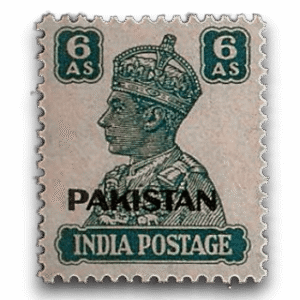 1947 PK10 King George VI Definitives Indian Stamps Overprinted