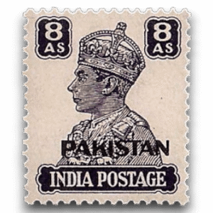 1947 PK11 King George VI Definitives Indian Stamps Overprinted