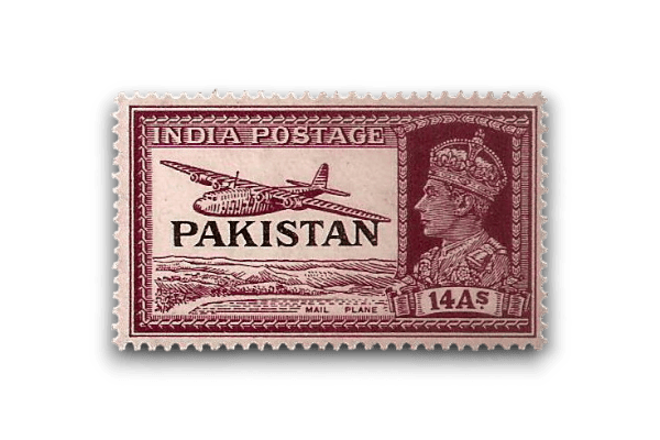 1947 PK13 King George VI Definitives Indian Stamps Overprinted
