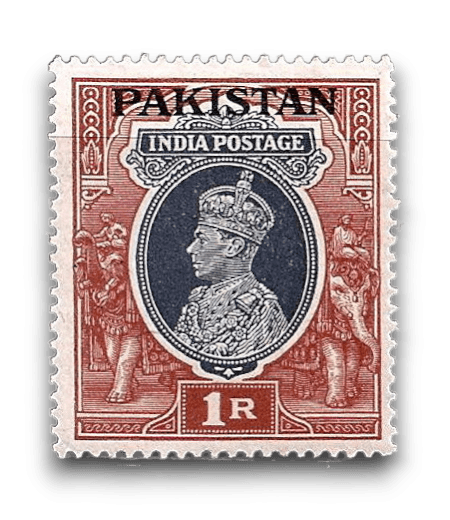 1947 PK14 King George VI Definitives Indian Stamps Overprinted