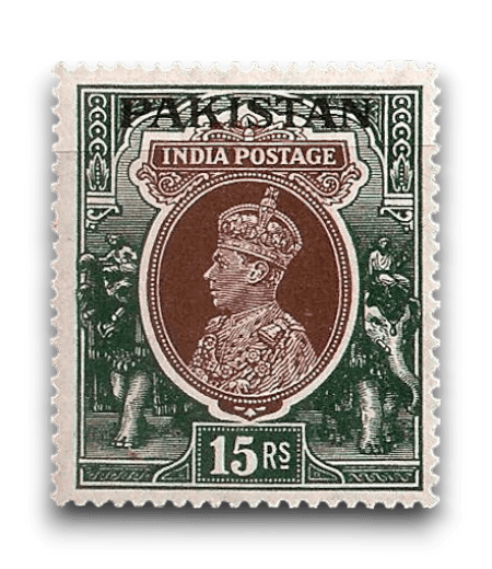 1947 PK18 King George VI Definitives Indian Stamps Overprinted
