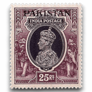 1947 PK19 King George VI Definitives Indian Stamps Overprinted
