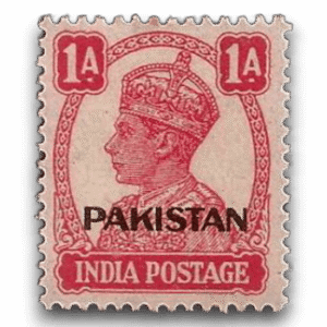 1947 PK4 King George VI Definitives Indian Stamps Overprinted
