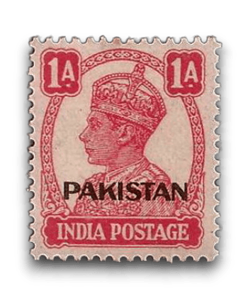 1947 PK4 King George VI Definitives Indian Stamps Overprinted