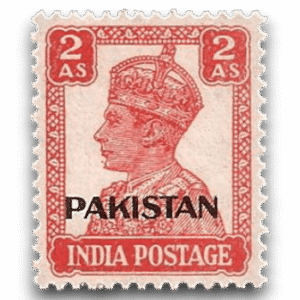 1947 PK6 King George VI Definitives Indian Stamps Overprinted