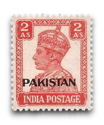 1947 PK6 King George VI Definitives Indian Stamps Overprinted