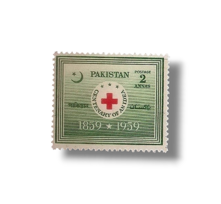 1959 PK104 Red Cross century postage stamp