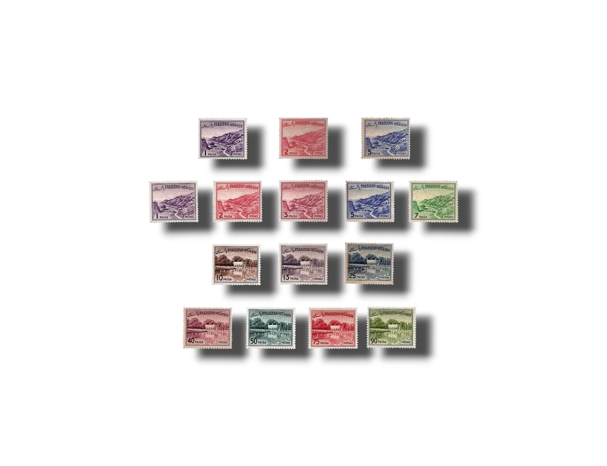 1961 PK142s Khyber pass Shalimar Garden set