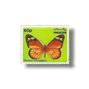 1983 PK593 Butterflies African Monarch Danaus chrysippus