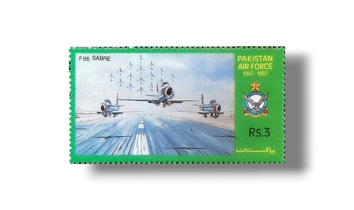 1987 PK718 Air Force Day Military Aircraft North American F-86 Sabre