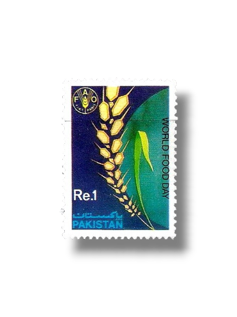 1989 PK784 World Food Day Wheat Encircling Globe