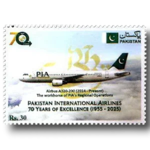 2025 PK1757 70 Years of Pakistan International Airways Airbus A320-200 Arcraft